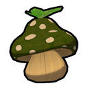 Green Shroomberry item image used to identify a food with a documented cooked Spores effect